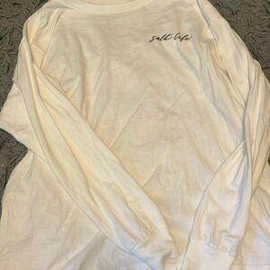 White salt life long sleeve shirt